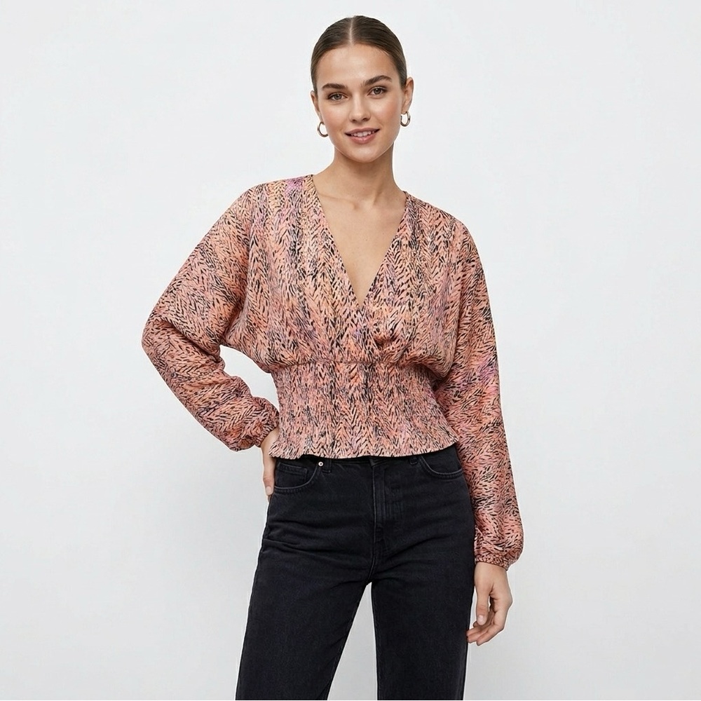 Zara Long Sleeve Blouse - Picture 2 of 5